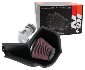 Ford Edge Performance Air Intake - K&N Engineering - Metal Intake - `15-`18